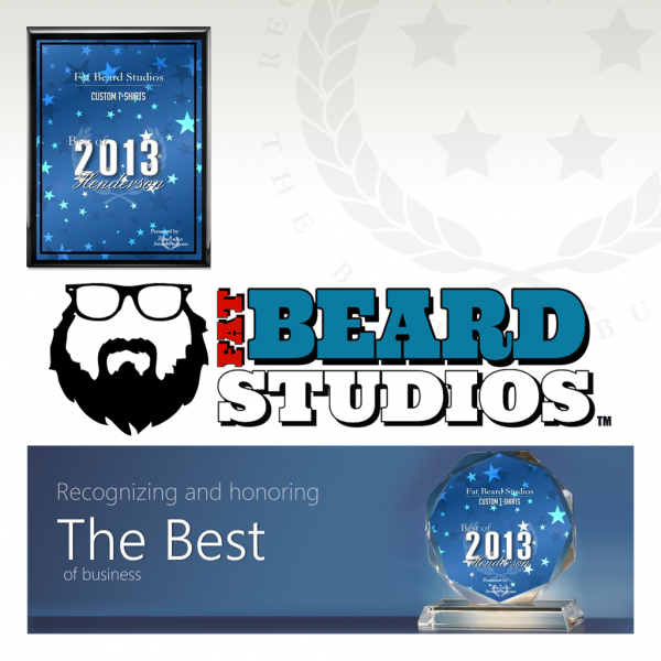 Fat Beard Studios Receives 2013 Best of Henderson Award for Custom T-Shirts