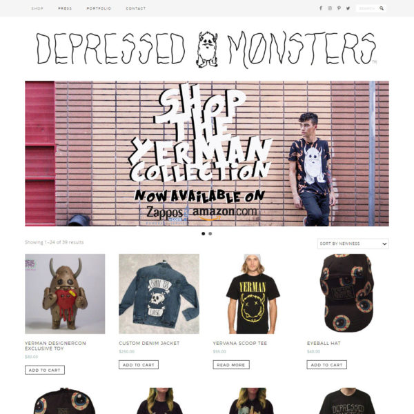 Depressed Monsters Website