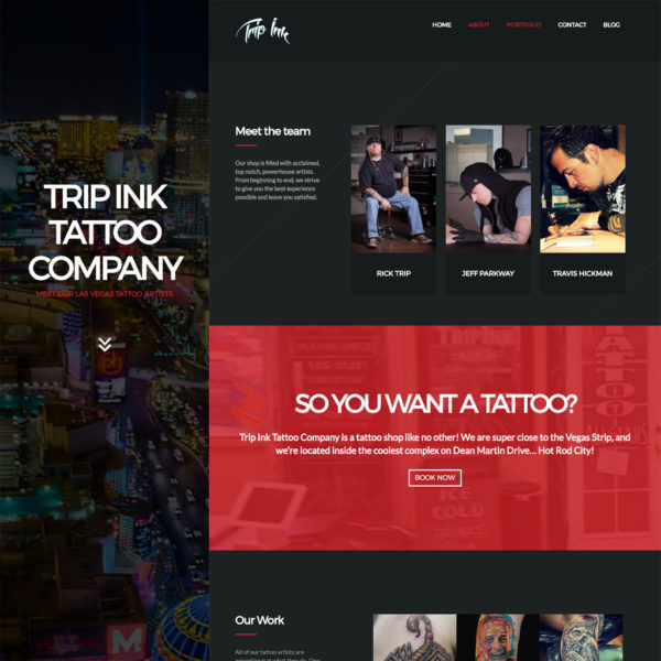 Trip Ink Tattoo Co Website